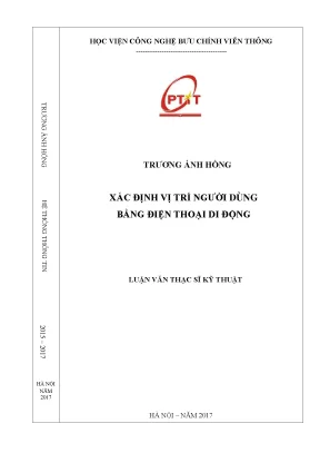 Luận văn thạc sĩ xác định vị trí người dùng bằng điện thoại di động