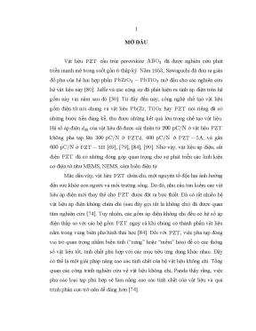 Luận án chế tạo và nghiên cứu các tính chất vật lý của hệ vật liệu xbzt 1 x bct pha tạp