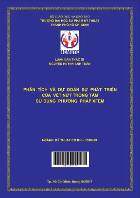 Luận văn thạc sĩ hcmute phân tích và dự đoán sự phát triển của vết nứt trong tấm sử dụng phương pháp xfem