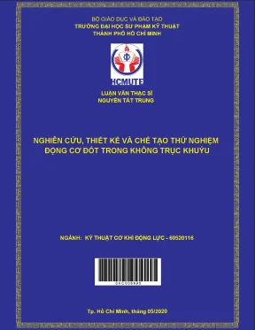 Luận văn thạc sĩ hcmute nghiên cứu thiết kế và chế tạo thử nghiệm động cơ đốt trong không trục khuỷu