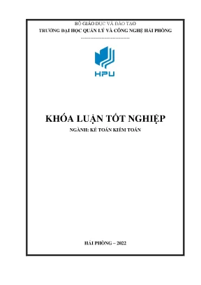 Luận văn tốt nghiệp hoàn thiện công tác kế toán thanh toán với người mua người bán tại công ty tnhh hoàng đạt hải phòng
