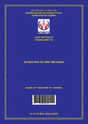 Luận văn thạc sĩ hcmute dự báo phụ tải tỉnh tiền giang