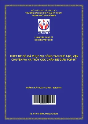 Luận văn thạc sĩ hcmute thiết kế đồ gá phục vụ công tác chế tạo vận chuyển và hạ thủy cọc chân đế giàn pqp ht