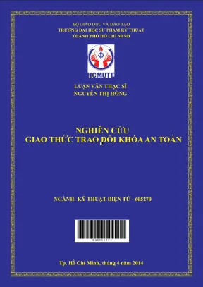 Luận văn thạc sĩ hcmute nghiên cứu giao thức trao đổi khóa an toàn