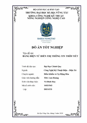 Luận văn tốt nghiệp bảng điện tử hiển thị thông tin thời tiết