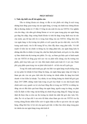 Luận án hoạt động đầu tư trái phiếu ở các ngân hàng thương mại việt nam
