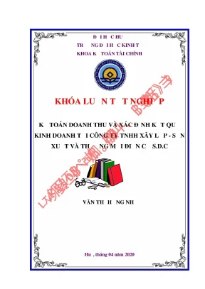 Luận văn tốt nghiệp kế toán doanh thu và xác định kết quả kinh doanh tại công ty tnhh xây lắp sản xuất và thương mại điện cơ