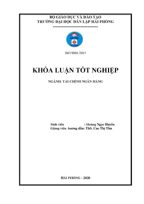 Luận văn tốt nghiệp một số giải pháp nâng cao hiệu quả huy động vốn tiền gửi tại ngân hàng nông nghiệp và phát triển nông thôn việt nam chi nhánh nam am đông hải phòng