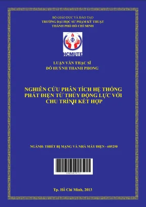 Luận văn thạc sĩ hcmute nghiên cứu phân tích hệ thống phát điện từ thủy động lực với chu trình kết hợp