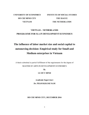 Luận văn thạc sĩ the influence of labor market size and social capital to outsourcing decision empirical study for small and medium enterprises in vietnam
