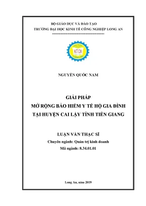 Luận văn thạc sĩ giải pháp mở rộng bảo hiểm y tế hộ gia tại huyện cai lậy tỉnh tiền giang