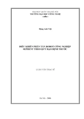 Luận văn thạc sĩ điều khiển phân tán chuyển động robot công nghiệp shephent theo quỹ đạo định trước luận văn ths cơ học 60 44 21