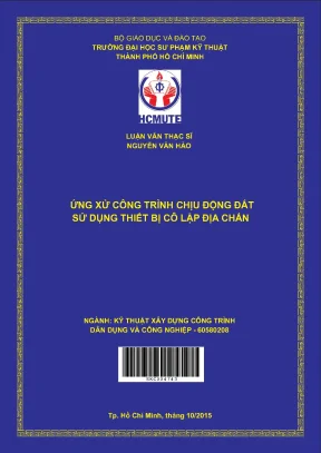 Luận văn thạc sĩ hcmute ứng xử công trình chịu động đất sử dụng thiết bị cô lập địa chấn
