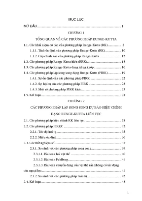 Luận án tiến sĩ một số phương pháp song song giải hệ phương trình vi phân 62 46 30 01