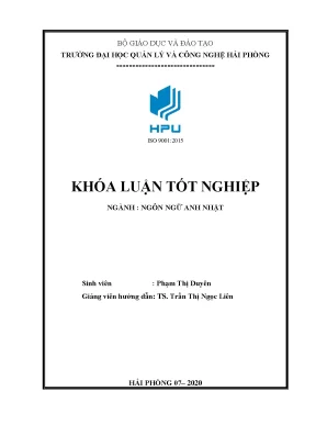 Luận văn tốt nghiệp a study on difficulties and solutions to improve reading skill for first year english majors students at hmtu