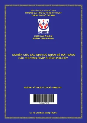 Luận văn thạc sĩ hcmute nghiên cứu xác định độ nhám bề mặt bằng các phương pháp không phá hủy