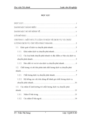 Luận văn tốt nghiệp giải pháp nâng cao chất lượng dịch vụ chuyển phát nhanh của chi nhánh công ty cp hai bốn bảy tại hà nội