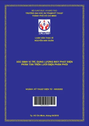 Luận văn thạc sĩ hcmute xác định vị trí dung lượng máy phát điện phân tán trên lưới điện phân phối
