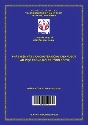 Luận văn thạc sĩ hcmute phát hiện vật cản chuyển động cho robot làm việc trong môi trường đô thị
