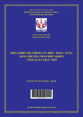 Luận văn thạc sĩ hcmute điều khiển bộ chỉnh lưu điều rộng xung bằng phương pháp điều khiển công suất trực tiếp