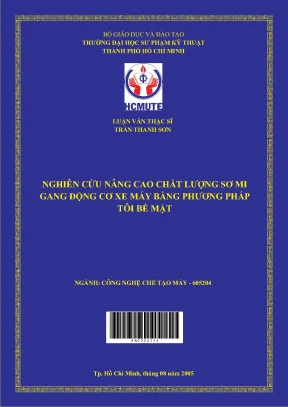 Luận văn thạc sĩ hcmute nghiên cứu nâng cao chất lượng sơ mi gang động cơ xe gắn máy bằng phương pháp tôi bề mặt