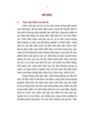 Luận án nghiên cứu một số biện pháp kỹ thuật nhằm phát triển và sử dụng 2 cây họ đậu keo giậu stylosanthes làm thức ăn cho gia súc ăn cỏ