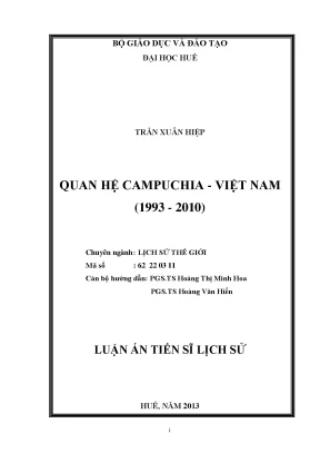 Luận án tiến sĩ quan hệ campuchia việt nam 1993 2010