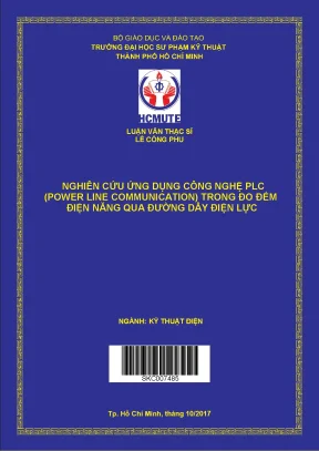 Luận văn thạc sĩ hcmute nghiên cứu ứng dụng công nghệ plc power line communication trong đo đếm điện năng qua đường dây điện lực