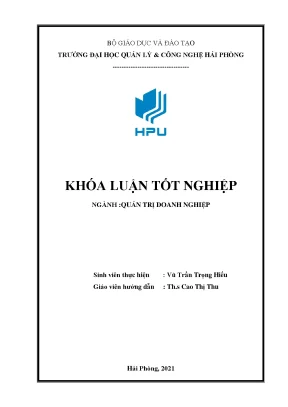 Luận văn tốt nghiệp một số biện pháp nhằm nâng cao hiệu quả sử dụng nhân lực tại công ty cổ phần cảng hải phòng