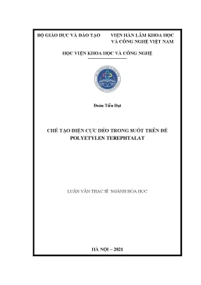 Luận văn thạc sĩ chế tạo điện cực dẻo trong suốt trên đế polyetylen terephtalat