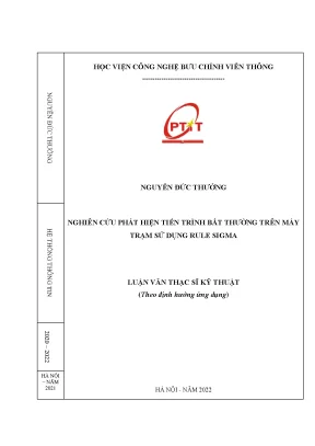 Luận văn thạc sĩ nghiên cứu phát hiện tiến trình bất thường trên máy trạm sử dụng rule sigma