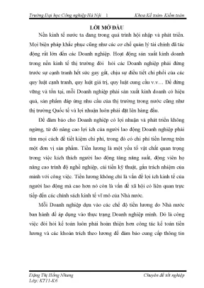 Luận văn tốt nghiệp hoàn thiện kế toán tiền lương và các khoản trích theo lương tại công ty tnhh phát triển chuyển giao công nghệ tự động và giám sát việt nam