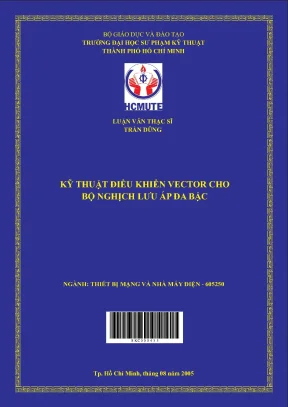 Luận văn thạc sĩ hcmute kỹ thuật điều khiển vector cho bộ nghịch lưu áp đa bậc kỹ thuật điều khiển vector cho bộ nghịch lưu áp đa bậc