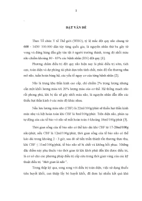Luận án nghiên cứu đặc điểm lâm sàng cận lâm sàng và hình ảnh cắt lớp vi tính ở bệnh nhân nhồi máu não được tái thông trong 6 giờ đầu