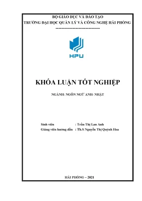Luận văn tốt nghiệp a study on ending sound mistakes of the 2nd year students when studying speaking skills at hai phong university of management and technology