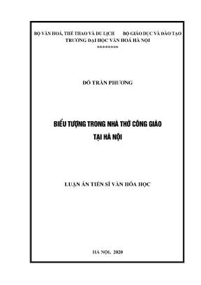 Luận án tiến sĩ biểu tượng trong nhà thờ công giáo tại hà nội