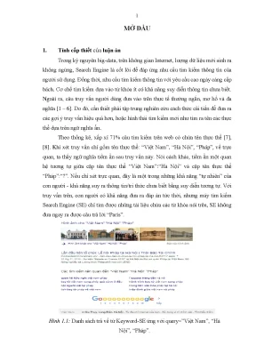 Luận án một số kỹ thuật tìm kiếm thực thể dựa trên quan hệ ngữ nghĩa ẩn và gợi ý truy vấn hướng ngữ cảnh