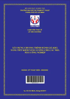 Luận văn thạc sĩ hcmute xây dựng chương trình đánh giá khả năng tiết kiệm năng lượng cho các nhà máy công nghiệp