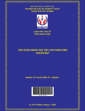 Luận văn thạc sĩ hcmute ứng dụng mạng học sâu cho nhận diện khuôn mặt