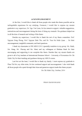 Luận văn thạc sĩ bank choice behavior customer participation a study in the retail banking sector