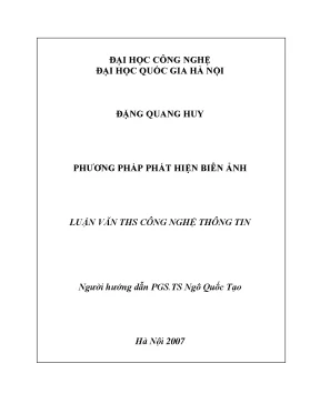 Luận văn thạc sĩ phương pháp phát hiện biên ảnh luận văn ths công nghệ thông tin 1 01 10