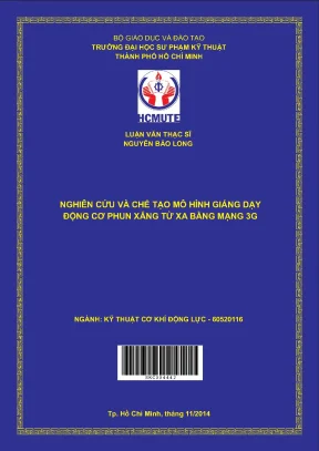 Luận văn thạc sĩ hcmute nghiên cứu và chế tạo mô hình giảng dạy động cơ phun xăng từ xa bằng mạng 3g