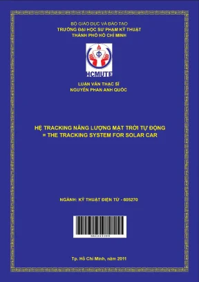 Luận văn thạc sĩ hcmute hệ tracking năng lượng mặt trời tự động