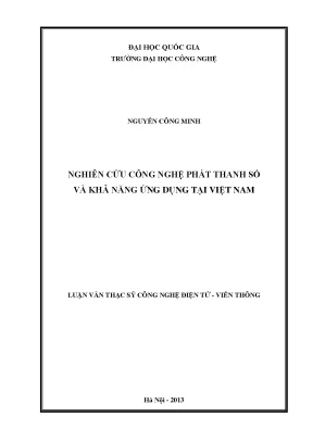 Luận văn thạc sĩ nghiên cứu công nghệ phát thanh số và khả năng ứng dụng tại việt nam