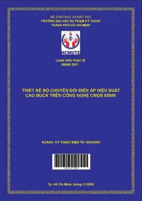 Luận văn thạc sĩ hcmute thiết kế bộ chuyển đổi điện áp hiệu suất cao buck trên công nghệ cmos 65nm