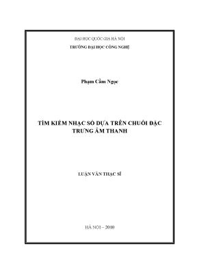 Luận văn thạc sĩ tìm kiếm nhạc số dựa trên chuỗi đặc trưng âm thanh