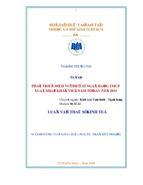 Luận văn thạc sĩ phát triển dịch vụ thẻ tại ngân hàng tmcp xuất nhập khẩu việt nam từ nay đến 2015 luận văn thạc sĩ