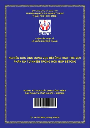 Luận văn thạc sĩ hcmute nghiên cứu ứng dụng vụn bêtông thay thế một phần đá tự thiên trong hỗn hợp bêtông