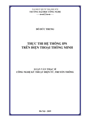 Luận văn thạc sĩ thực thi hệ thống ips trên điện thoại thông minh