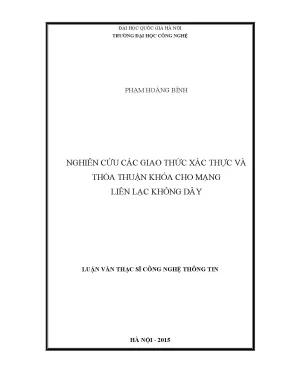 Luận văn thạc sĩ nghiên cứu các giao thức xác thực và thỏa thuận khóa cho mạng liên lạc không dây 04